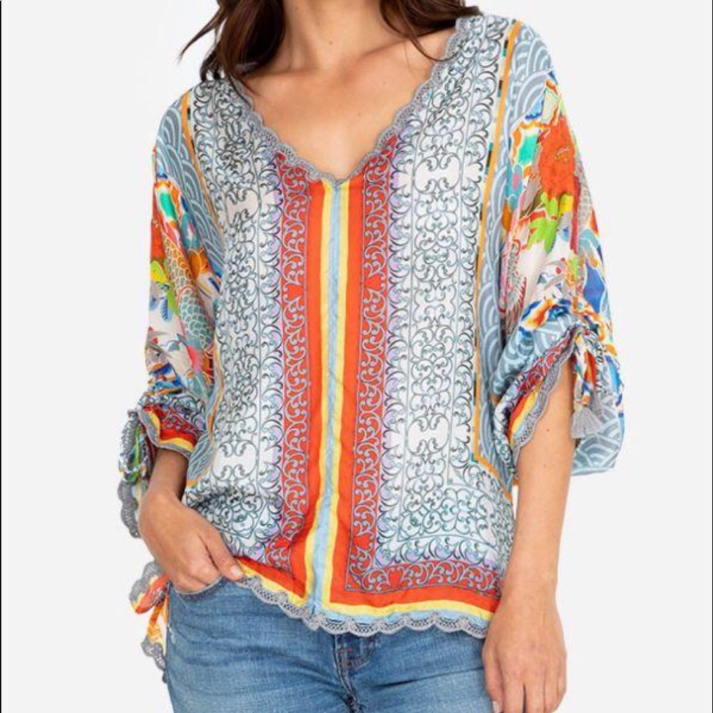 Johnny Was Dragon Top NWT size medium